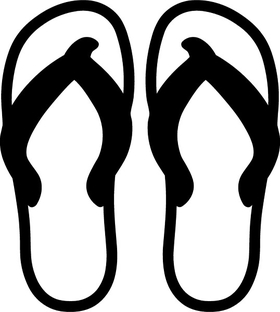 Flip-Flops Decal / Sticker 04