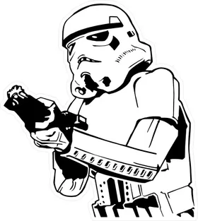 Stormtrooper Decal / Sticker 08