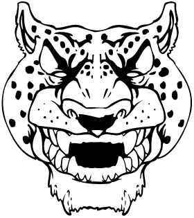 Cheetahs Head Mascot Decal / Sticker