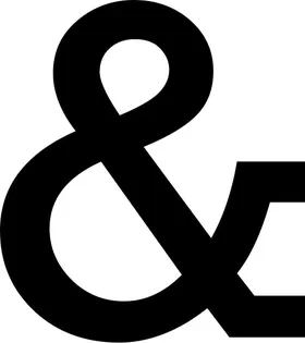 Ampersand Decal / Sticker 01