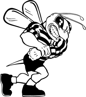 Hornet, Yellow Jacket, Bee Mascot Decal / Sticker