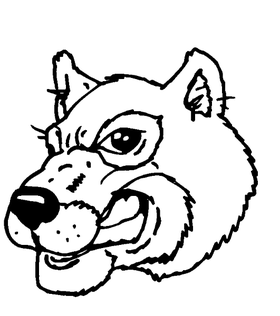 Wolves Mascot Decal / Sticker