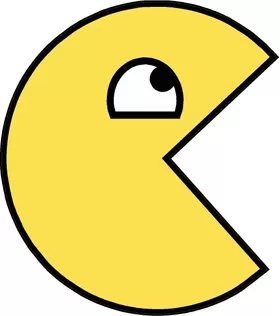 Pac-Man Awesome Happy Face Decal / Sticker 21