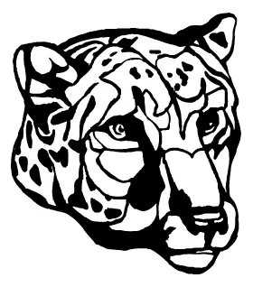 Cheetahs Mascot Decal / Sticker