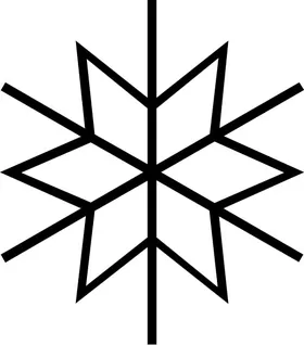 Snow Flake Decal / Sticker 01