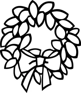 Wreath Decal / Sticker 03