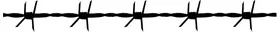 Barbed Wire Pin Stripe Decal / Sticker 04