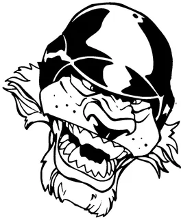 Lion Baseball Mascot Decal / Sticker