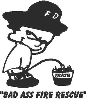 Fireman Boy Decal / Sticker 02