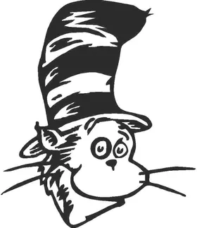 Cat In The Hat Decal / Sticker