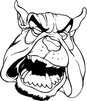 Bulldog Mascot Decal / Sticker