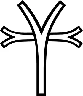 Christian Cross Decal / Sticker 83