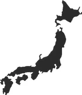 Japan Map Decal / Sticker