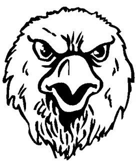 Eagles Mascot Decal / Sticker 3