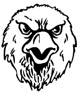 Eagles Mascot Decal / Sticker 3