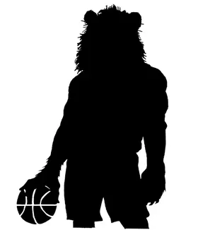 Basketball Lions Mascot Decal / Sticker 1