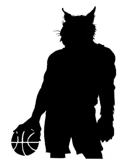 Basketball Wildcats Mascot Decal / Sticker 1