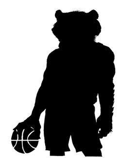 Basketball Wolverines / Badgers Mascot Decal / Sticker 2