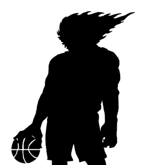 Basketball Comets Mascot Decal / Sticker 3