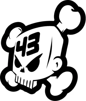 Ken Block 43 Skull Decal / Sticker 07
