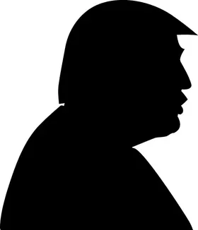 TRUMP Bust Profile Decal / Sticker 14