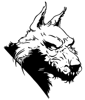 Wolves Mascot Decal / Sticker 9