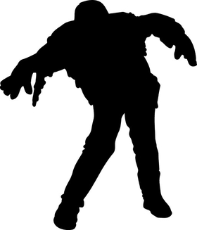 Walking Zombie Decal / Sticker 08