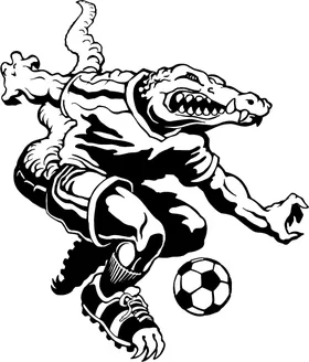 Soccer Gators Mascot Decal / Sticker