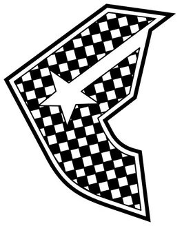 Famous Checkerboard Decal / Sticker 09