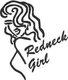 Redneck Girl Decal / Sticker 02