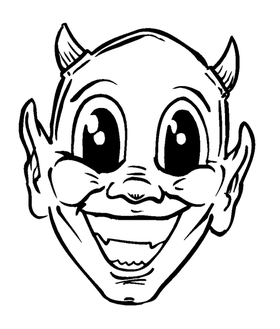 Devils Mascot Decal / Sticker 1