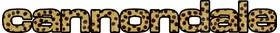 Cheetah Print Cannondale Decal / Sticker 17