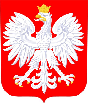 Polish Flag Coat of Arms Decal / Sticker 04