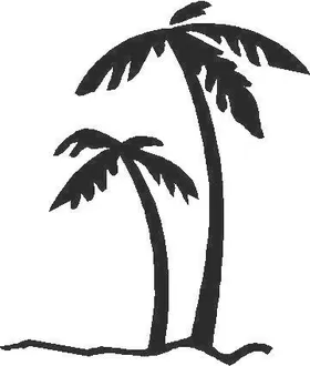 Palm Tree Decal / Sticker 02