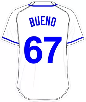 67 Francisley Bueno White Jersey Decal / Sticker