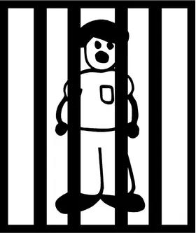 Jail Dad Stick Figure Decal / Sticker