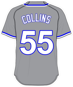 55 Tim Collins Gray Jersey Decal / Sticker