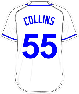 55 Tim Collins White Jersey Decal / Sticker