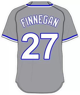 27 Brandon Finnegan Gray Jersey Decal / Sticker