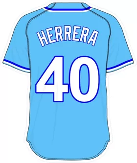 40 Kelvin Herrera Powder Blue Jersey Decal / Sticker