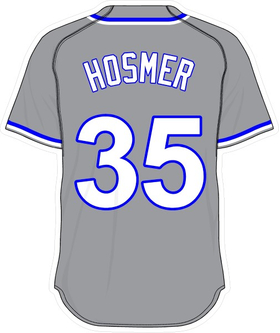 35 Eric Hosmer Gray Jersey Decal / Sticker
