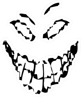 Disturbed Face Decal / Sticker 03