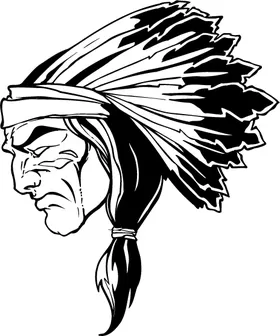 Chiefs Head Mascot Decal / Sticker