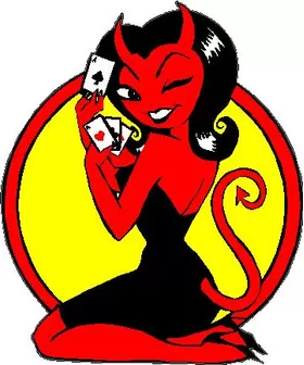 Lucky Devil Decal / Sticker 02