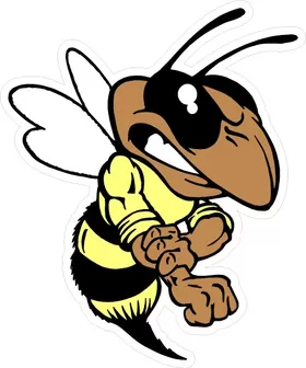 Hornet, Yellow Jacket, Bee Mascot Decal / Sticker