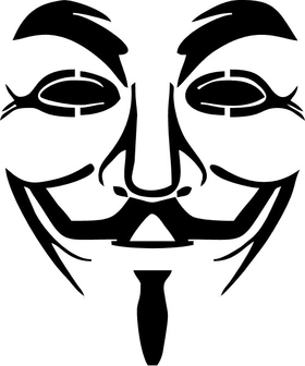 V For Vendetta Anonymous Decal / Sticker 05