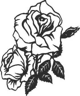 Rose Decal / Sticker 06