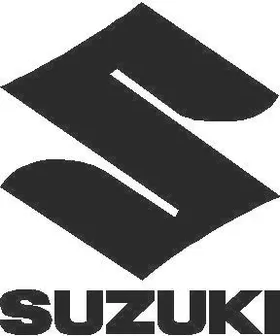 Suzuki Stacked Logo and Lettering Decal / Sticker 02