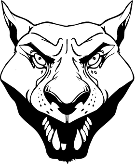 Cougars / Panthers Mascot Decal / Sticker