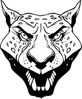 Jaguars Head Mascot Decal / Sticker